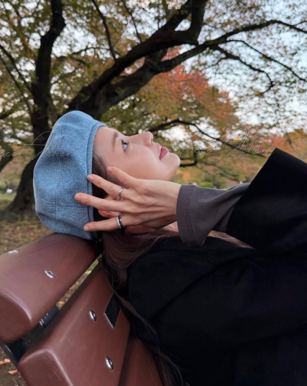 CHANEL 샤넬 데님 베레모