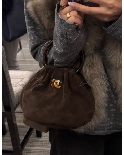 CHANEL 샤넬 26c 스웨이드 토트백 (+2size)