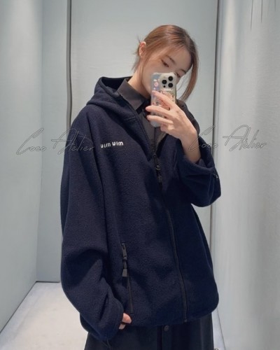 Miumiu 미우미우 후리스 후드 집업