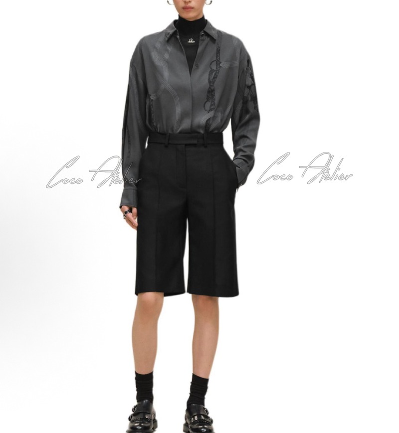 Hermes 에르메스 실크 블라우스