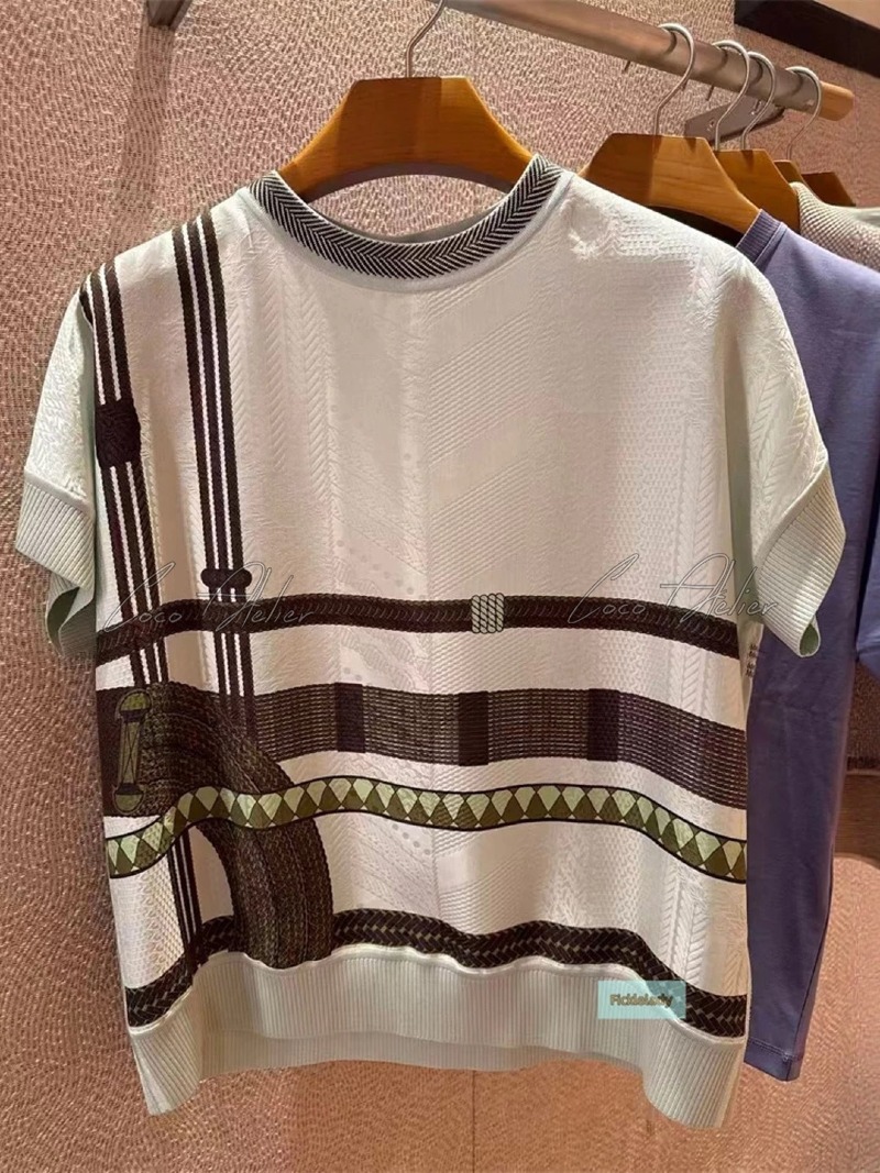 Hermes 에르메스 반팔 니트