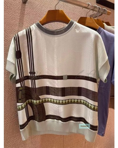 Hermes 에르메스 반팔 니트