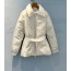 white belt padded coat