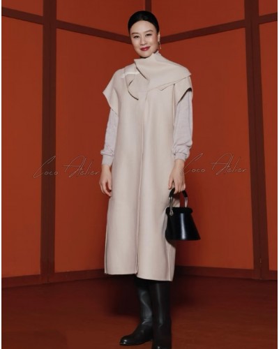 Cashmere Long Vest JK