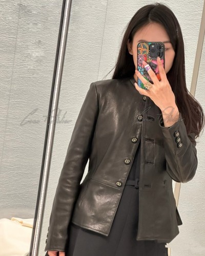 Slim sheepskin jacket