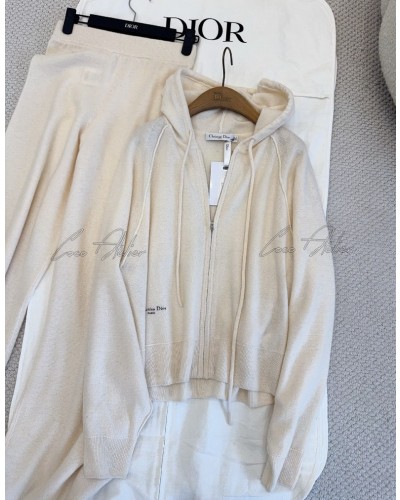 Cashmere Hood Zip-Up & Pants