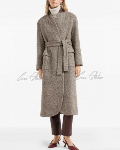 BC Herringbone Long Coat