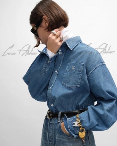old-fashioned denim shirt