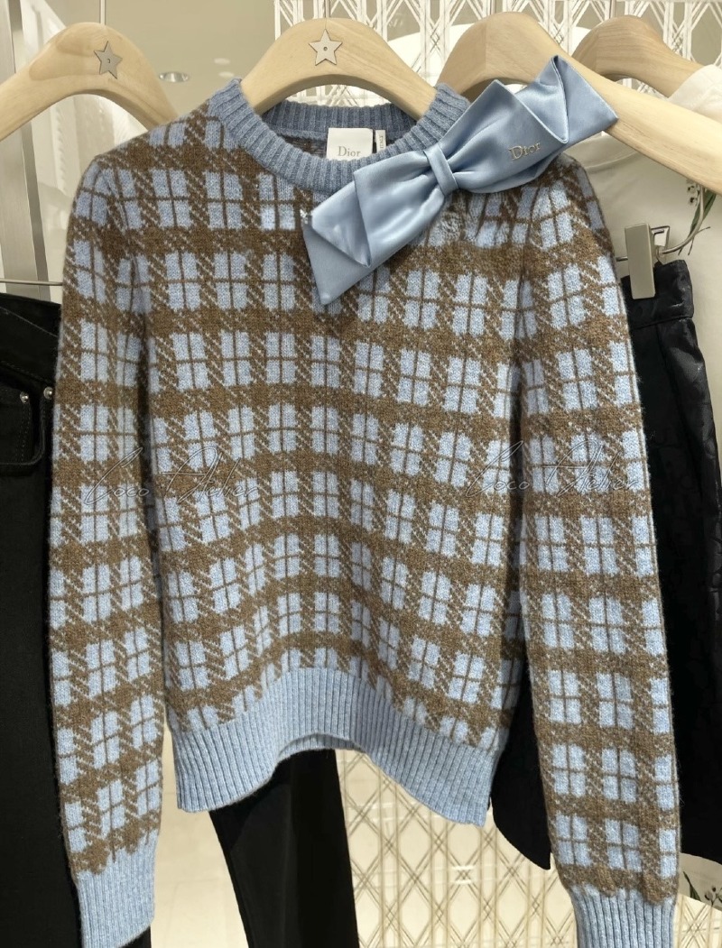 Hound checkered knitwear