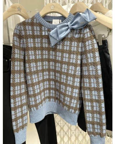 Hound checkered knitwear