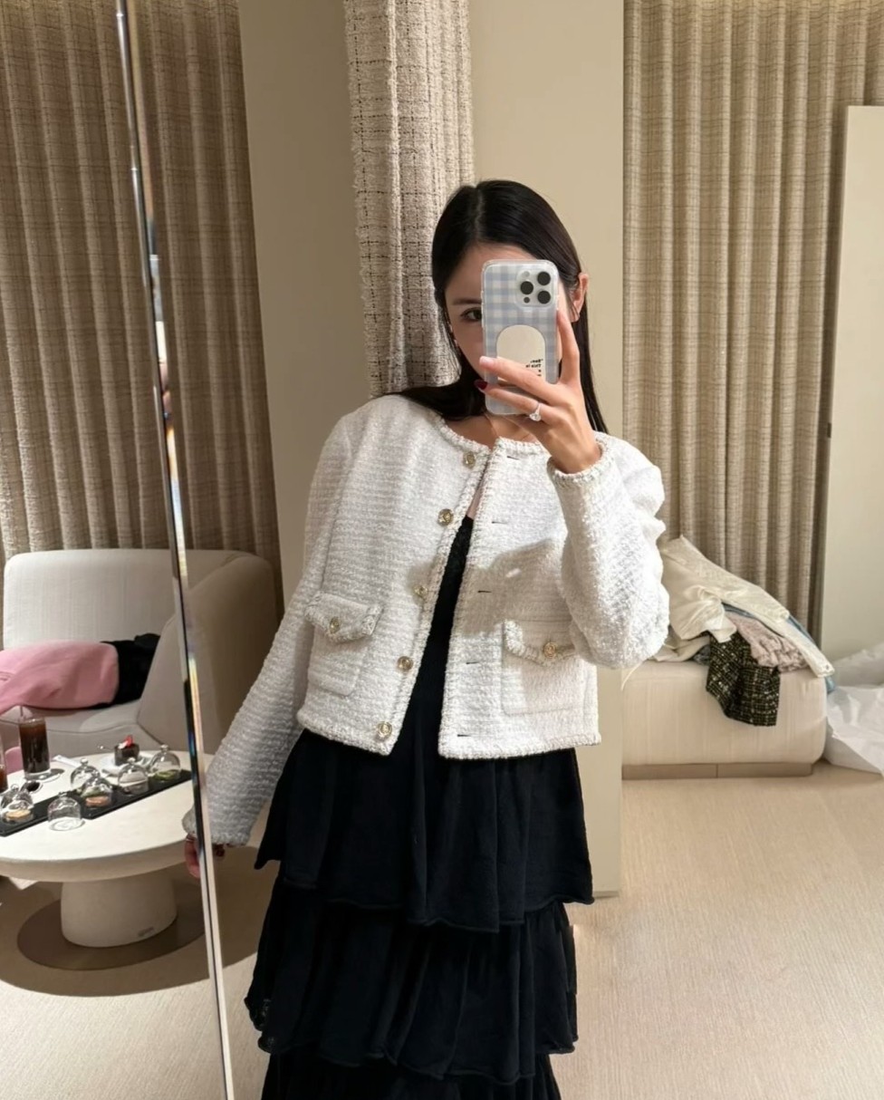 CH White Tweed Jacket