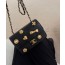 leather chain bucket bag