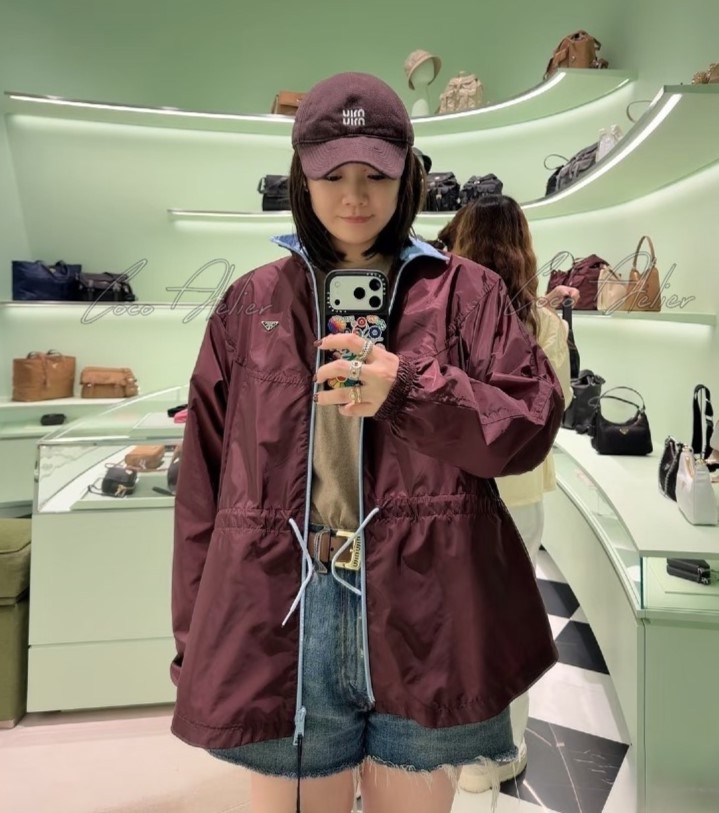 RE-Nylon triangular Windbreaker