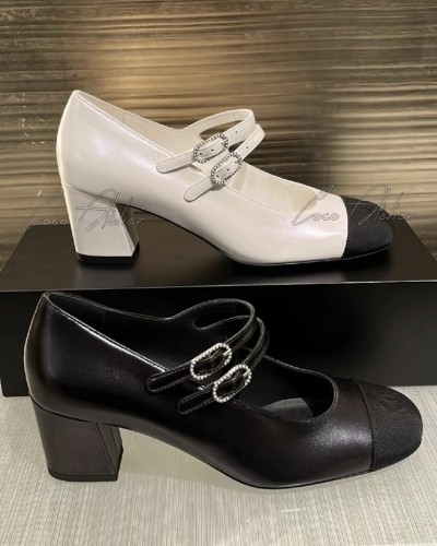 Two-strap sandal heels(+2color)