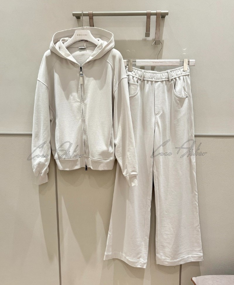 BC cotton hooded zip-up