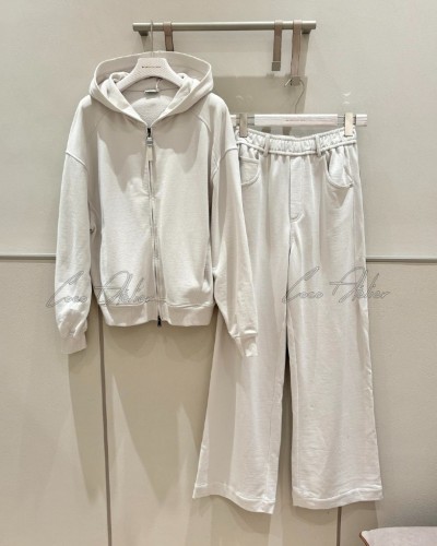 BC cotton hooded zip-up