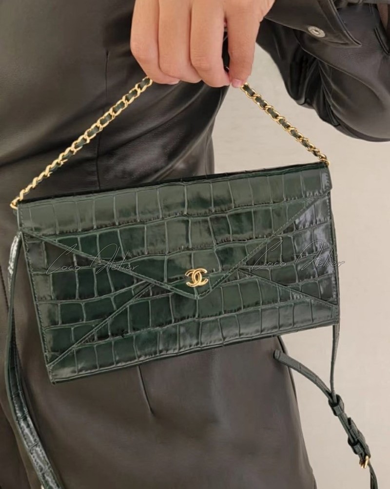 26 Crocodile Strap Clutch