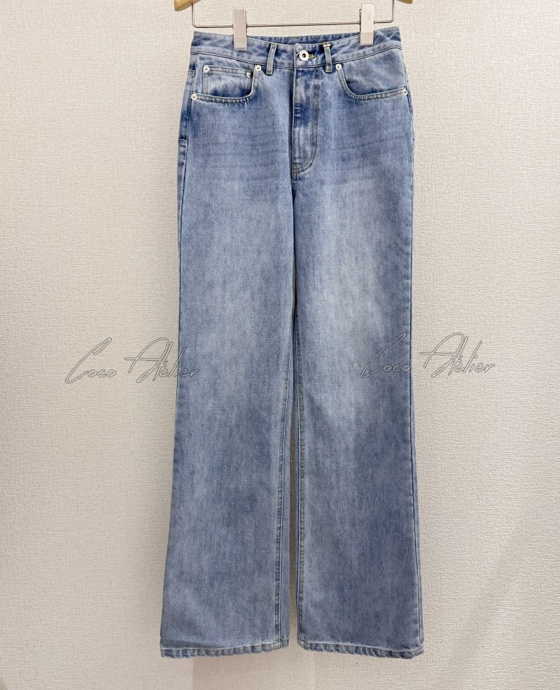 straight denim pants