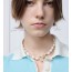 pearl ribbon necklace
