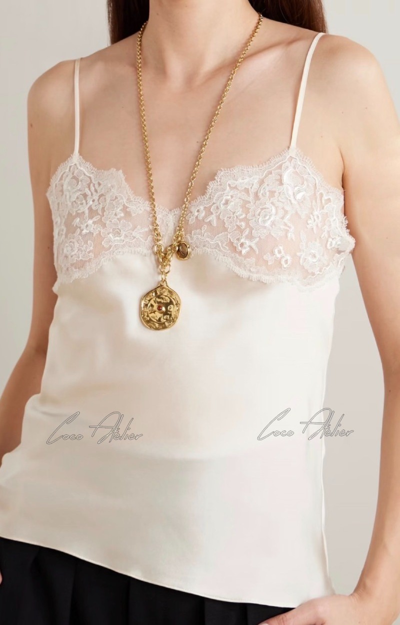 Chol Silk sleeveless shirt