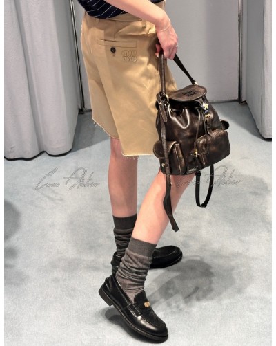 Miu cotton shorts