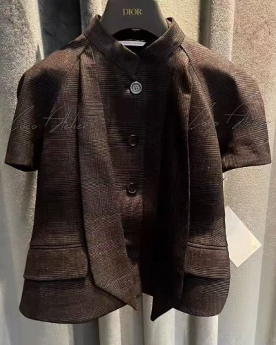 CD short-sleeved blazer
