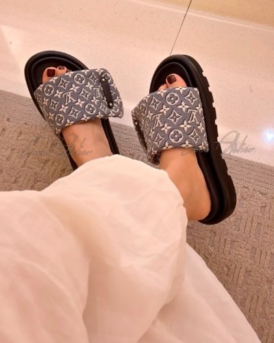 LV monogram sandals
