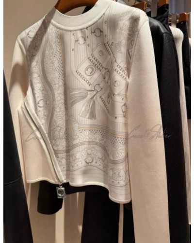 He silk blouse