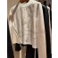 He silk blouse