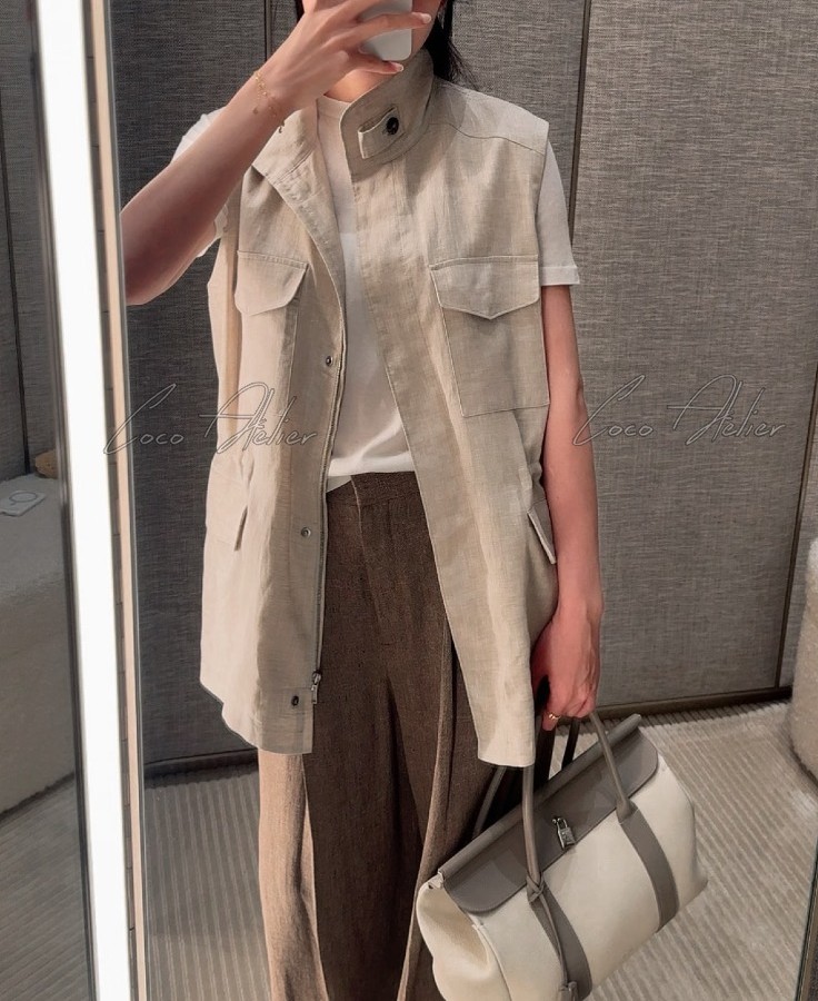 LP Linen vest jacket