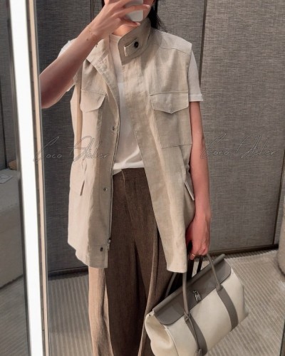 LP Linen vest jacket