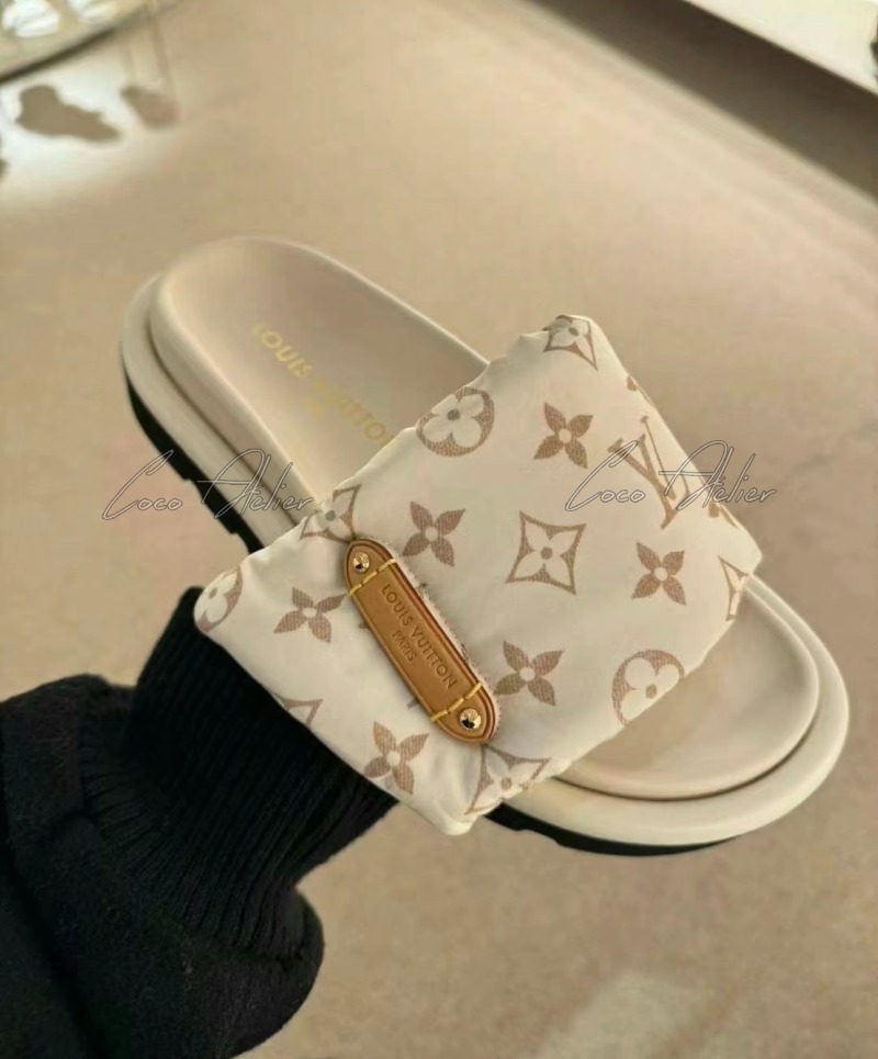 LV monogram sandals