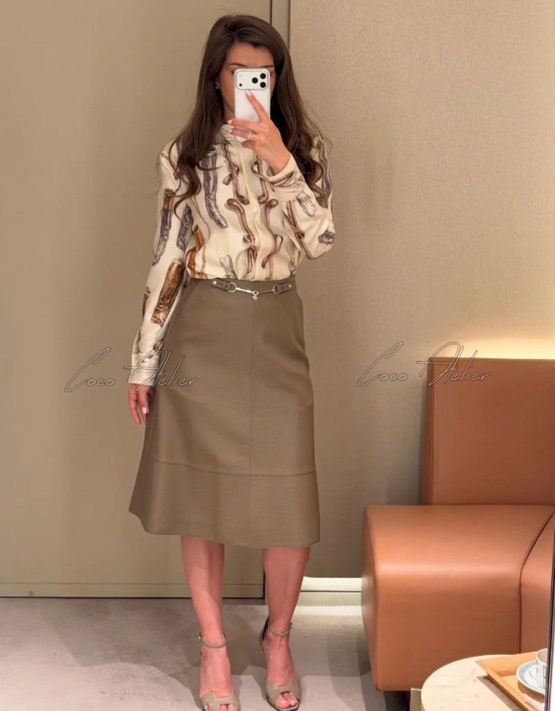 HE Silk print shirt
