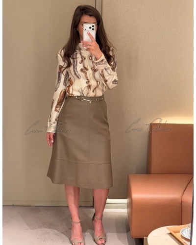 HE Silk print shirt