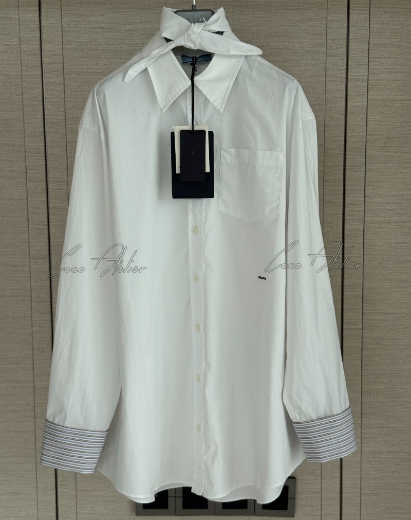 PR Ribbon Tie Blouse(+2color)