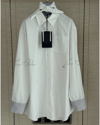 PR Ribbon Tie Blouse(+2color)