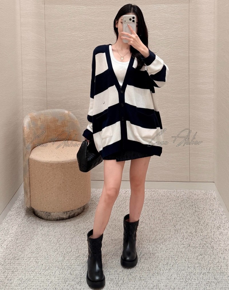 CD Striped cardigan