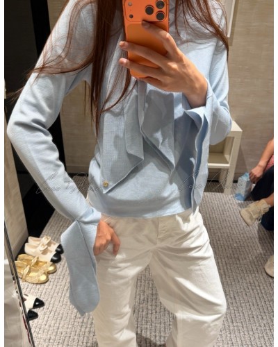 CC Ribbon-tie knit