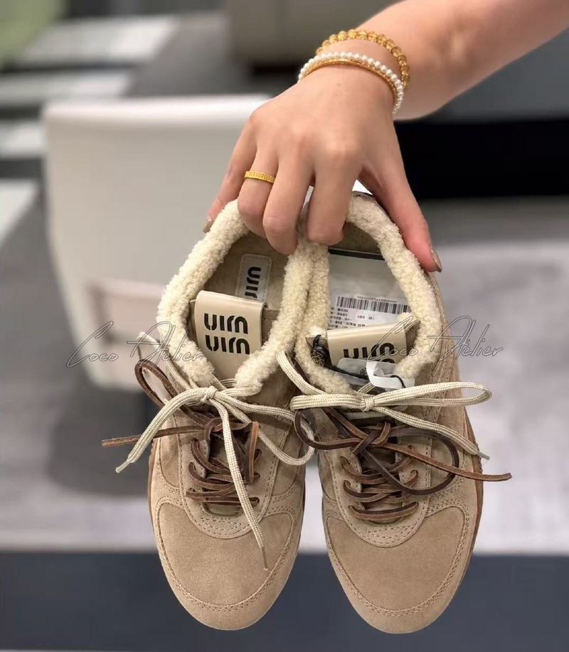 shearling sneakers